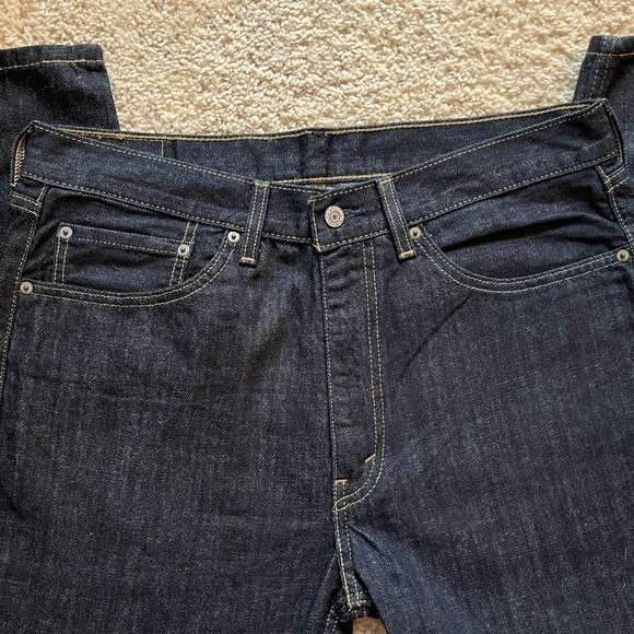 Levi's 505 Dark Blue Jeans - Picture 3 of 3